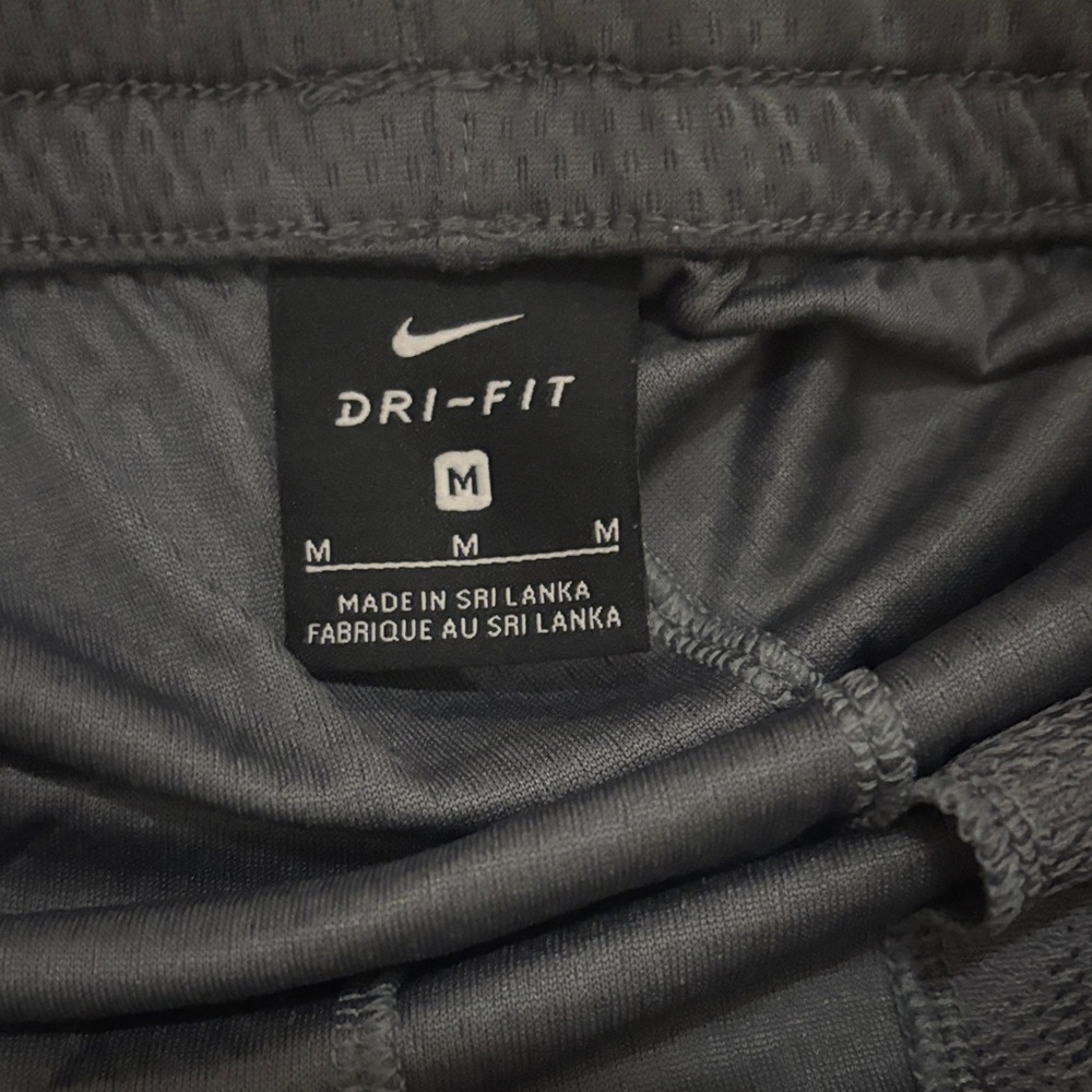Nike Dark Gray Athletic Shorts with Light Gray Trim - Picture 2 of 3